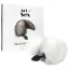 Анальна пробка з білим хвостиком Art Of Sex Silicone Butt Plug White Fox M, чорна - Фото №5