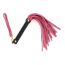 Флогер DS Fetish Suede Flogger S, рожево-чорний - Фото №2