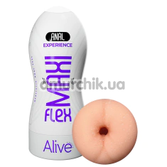 Анус-мастурбатор Alive Maxi Flex Anal Experience, телесный - Фото №1