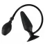 Анальный расширитель True Black Inflatable Butt Plug L, черный - Фото №2