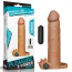 Насадка - удлинитель пениса с вибрацией Lovetoy Pleasure X-Tender Series LV1065, коричневая - Фото №6