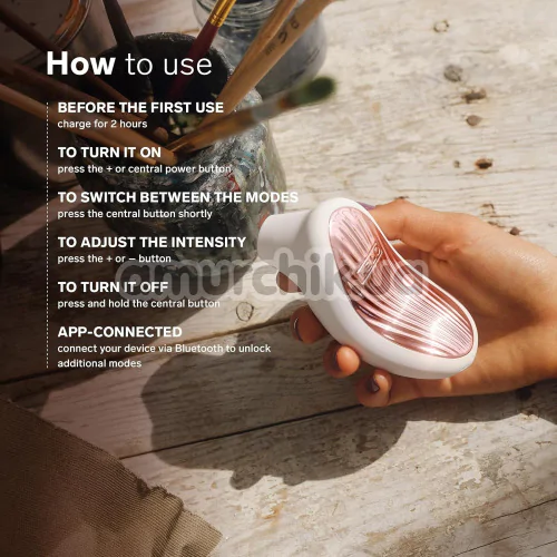 Звуковий симулятор орального сексу для жінок Lelo Sona 3 Cream (Лело Сона 3), білий