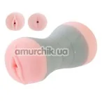 Мастурбатор Travel Gripper Pussy & Ass, розовый - Фото №1