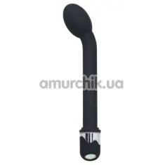 Вібратор для точки G Exquisite Vibe With Big Diamond з великої голівкою 21.9 см, чорний - Фото №1