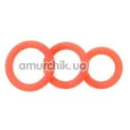 Набор эрекционных колец Stimu Ring Set, оранжевый - Фото №1