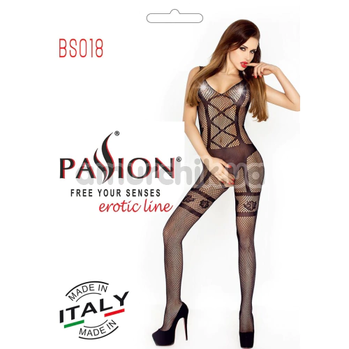 Комбинезон Passion Free Your Senses BS018, черный