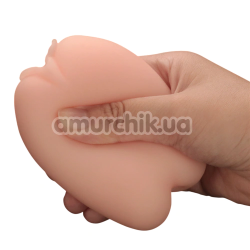 Мастурбатор Lovetoy Slider Double-Ended Masturbator Vagina And Ass, телесный