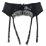 Комплект Star Night Tender Bow Mesh Garter Belt, чорний: пояс для панчіх + трусики-стрінги - Фото №6