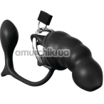 Пояс верности с анальной пробкой Anal Fantasy Collection Ass Gasm Cock Blocker, черный - Фото №1