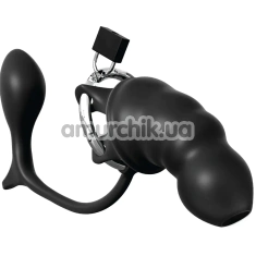Пояс верности с анальной пробкой Anal Fantasy Collection Ass Gasm Cock Blocker, черный - Фото №1