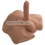 Фаллоимитатор с мужским торсом SilexD Apollo Male Torso S, светло-коричневый - Фото №1