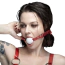 Кляп Feral Feelings Silicon Ball Gag, біло-червоний - Фото №2