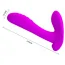 Вібратор для клітора і точки G Pretty Love Remote Control Massager, фіолетовий - Фото №7