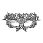 Маска Ouch! Black & White Lace Eye-Mask Princess, чорна - Фото №1