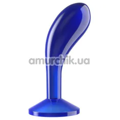 Анальная пробка Flawless Clear Anal Plug 6, синяя - Фото №1