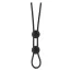 Эрекционное кольцо Stay Hard Silicone Double Loop Cock Ring, черное - Фото №1