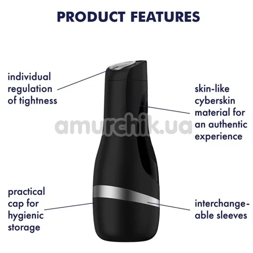 Мастурбатор Satisfyer Men Classic, серебряный