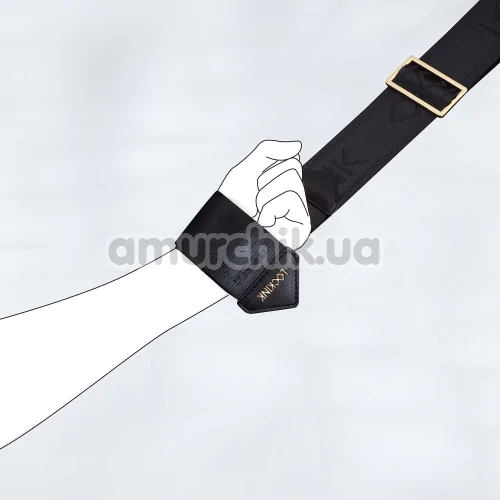 Бондажний набор Lockink BDSM Adjustable Bed Restraint Kit, черный