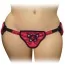 Трусики для страпона Sportsheets Plus Size Red Lace with Satin Corsette Strap-On, червоні - Фото №2