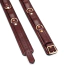 Фіксатори для ніг Liebe Seele Wine Red Leather Thigh Cuffs with Rose Gold Hardware S, бордові - Фото №4