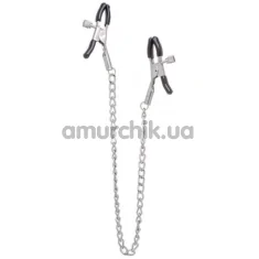 Затискачі для сосків з ланцюжком Lucky Bay Nipple Play Thin Chain Metall, срібні - Фото №1