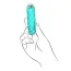 Вибратор KEY Charms Petite Massager Plush, голубой - Фото №6