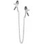 Затискачі для сосків з ланцюжком Lucky Bay Nipple Play Thin Chain Metall, срібні - Фото №1