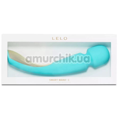 Універсальний масажер Lelo Smart Wand 2 Large Aqua (Лело Смарт Ванд 2), великий бірюзовий