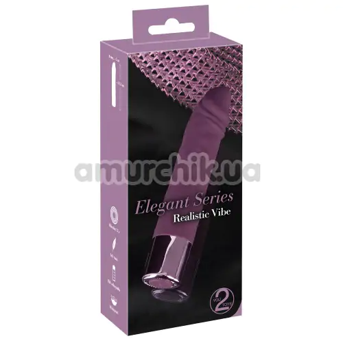 Вибратор Elegant Series Realistic Vibe, фиолетовый