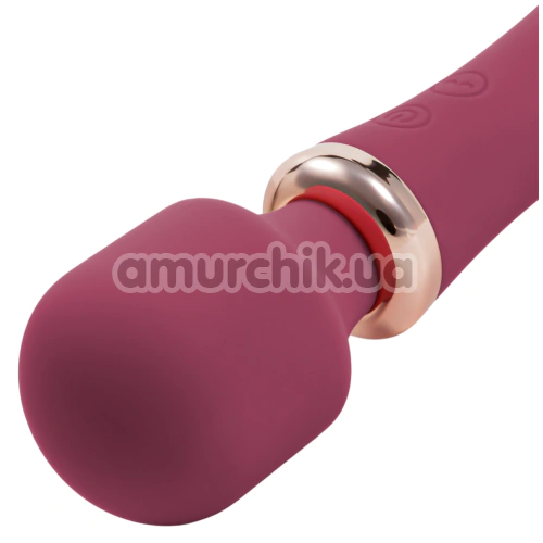 Универсальный вибромассажер с подогревом Crushious Jinx, бордовый