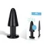 Анальна пробка Intruder Black Glass Butt Plug - Фото №2