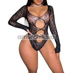 Боді Star Night Open Leo Bodysuit, чорне - Фото №1
