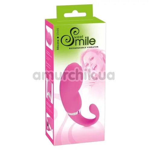 Вибратор для точки G Smile Sweet Rechargeable Vibrator, розовый