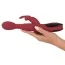 Вібратор з підігріванням Rechargeable Massager For Her Rabbit Vibrator, червоний - Фото №4