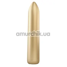 Кліторальний вібратор Dorcel Rocket Bullet, золотий - Фото №1