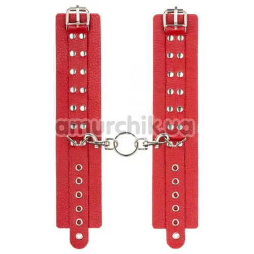 Наручники sLash Leather Rastraints Hand Cuffs, красные