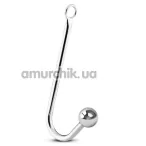 Анальний гак Loveshop Metal Hook With Ball, срібний - Фото №1