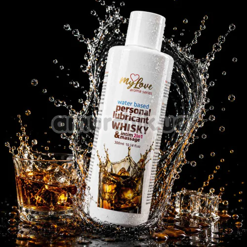 Массажный лубрикант MyLove Aroma Series Personal Lubricant 2in1 Whisky - виски, 300 мл