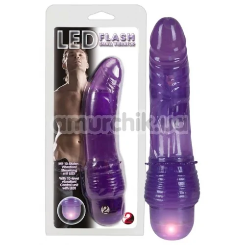 Вібратор LED Flash, фіолетовий