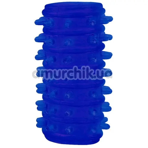 Набір з 7 насадок на пеніс Get Lock Penis Sleeve Kits, синій