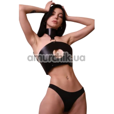 Топ с чокером Candy Hero ARMR1 Leather, черный - Фото №1