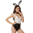 Костюм зайчика JSY Sexy Lingerie 5705, черно-белый: топ + трусики + ушки + галстук-бабочка - Фото №2