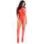 Комбінезон Leg Avenue Over You Fishnet Bodystocking, червоний - Фото №1