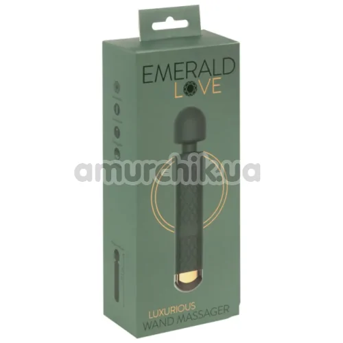Универсальный вибромассажер Emerald Love Luxurious Wand Massager, зеленый