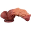 Фаллоимитатор Dual-Layered Silicone Nature Cock LV411073, коричневый - Фото №11