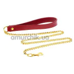 Поводок Taboom Bondage in Luxury Chain Leash, красный - Фото №1