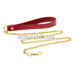 Поводок Taboom Bondage in Luxury Chain Leash, красный - Фото №1