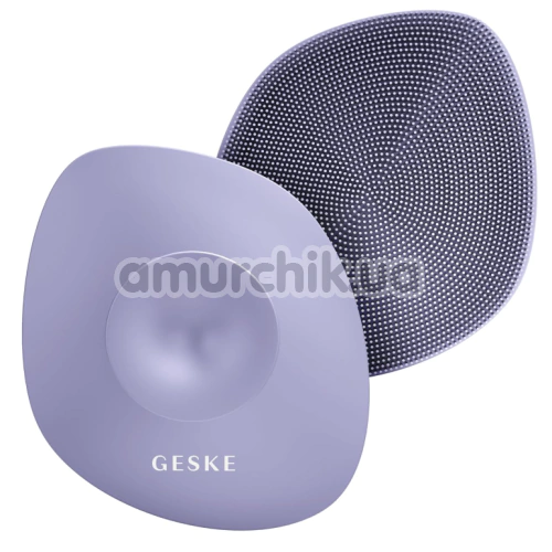 Щетка для тела Geske Body Brush 4 in 1 Suction Mount Metal, фиолетовая