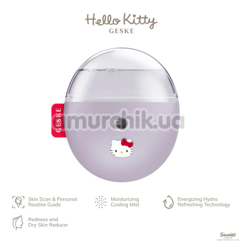 Увлажнитель для кожи лица Geske Facial Hydration Refresher 4 in 1 - Hello Kitty, сиреневый