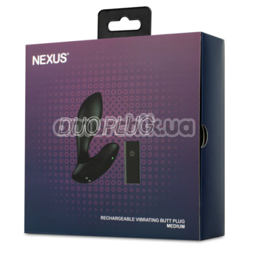 Анальная пробка с вибрацией Nexus Duo Plug Medium, черная
